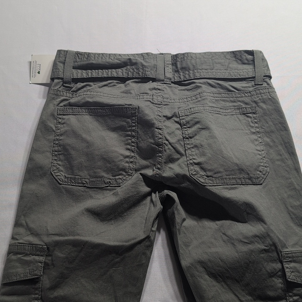 Wallflower Olive Green Cargo Flare Jeans Size 0 NWT - Picture 5 of 9